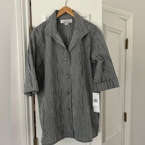 Caroline Rose Black and White Blouse